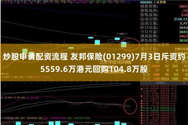 炒股申请配资流程 友邦保险(01299)7月3日斥资约5559.6万港元回购104.8万股